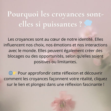 Les croyances bonnes ou mauvaises ?