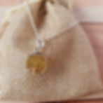 Gold and silver tone Tree of Life Sterling silver necklace