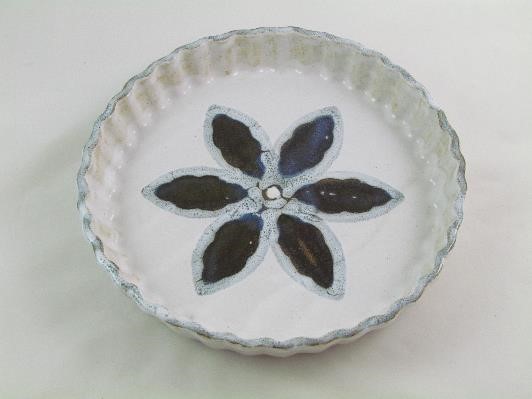 Plat à Tarte Rosace Bleue