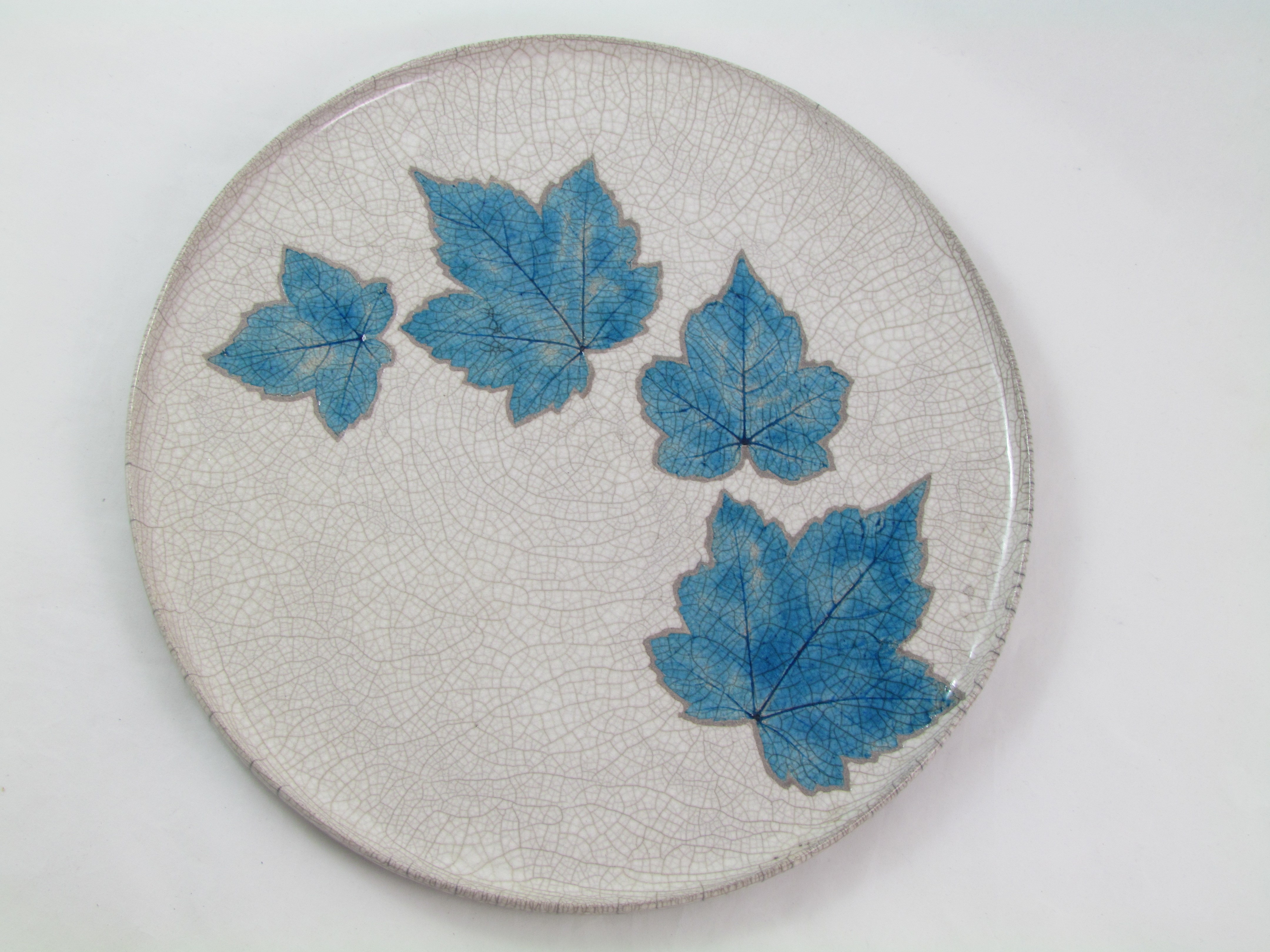 Plat Rond Feuilles Erable