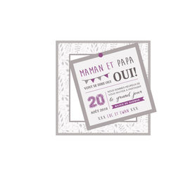 Faire part de mariage