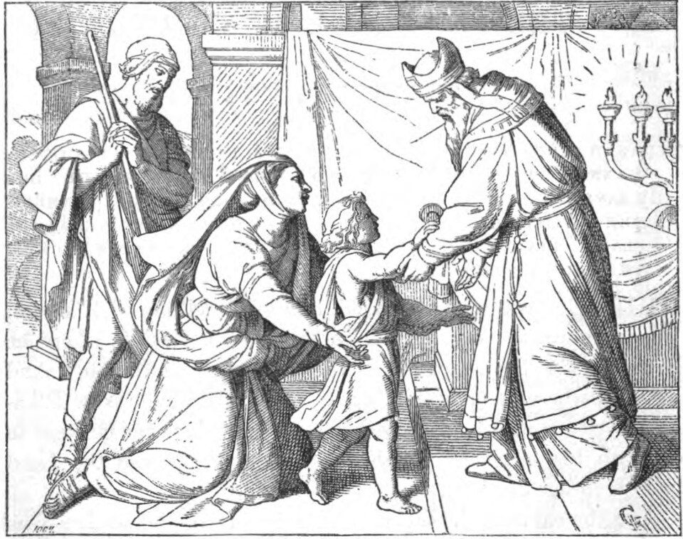 Hannah brings Samuel to Eli