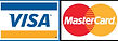 Visa ve Mastercard logo, güvenli online ödeme yöntemleri