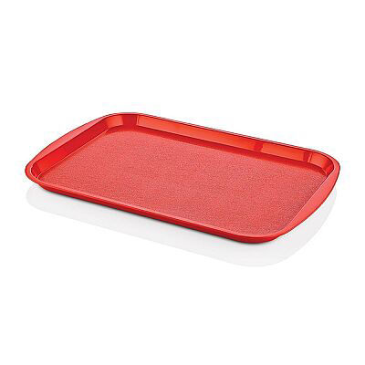 Epinox Plastik Dikdörtgen Servis Tepsisi Kırmızı 36 x 27 cm (TPA-3627)