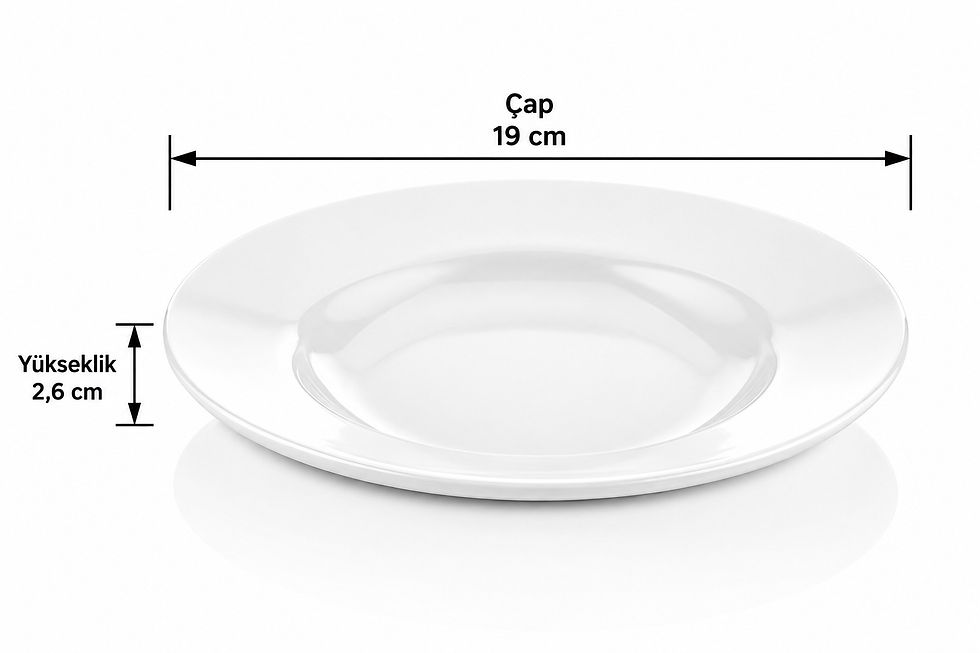 Küçük resim: Atlas Melamin Termogold Çukur Tabak 19 cm (Kod: 519)