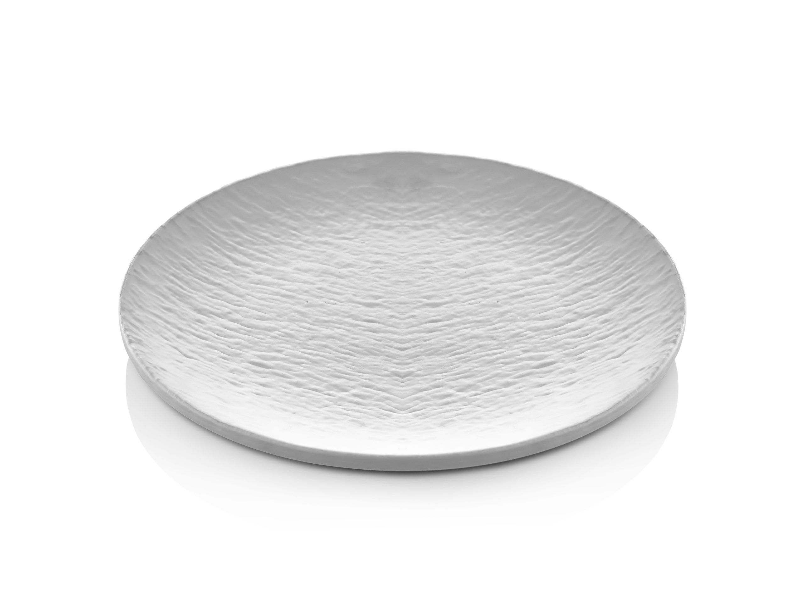 Atlas Melamin 25 cm Merkür Mat Beyaz Servis Tabağı Termogold (Kod: 664)