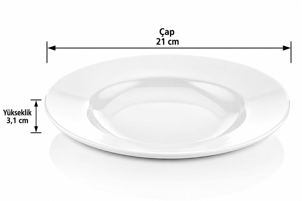 Küçük resim: Atlas Melamin Termogold Çukur Tabak 21 cm (Kod: 315)