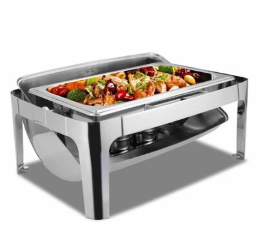 Küçük resim: Epinox Chafing Dish Roll Top 9 L Paslanmaz Çelik (CDR-9)