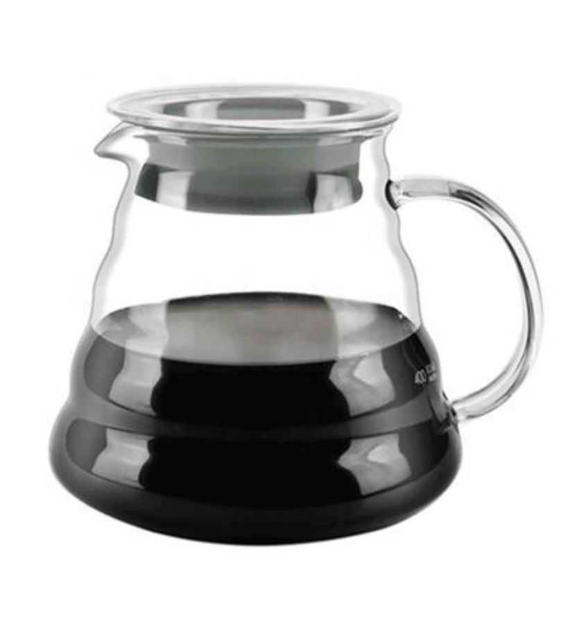 Epinox Kahve Sürahisi 600 ml Borosilikat Cam Kahve Servis Sürahisi (KS-600)