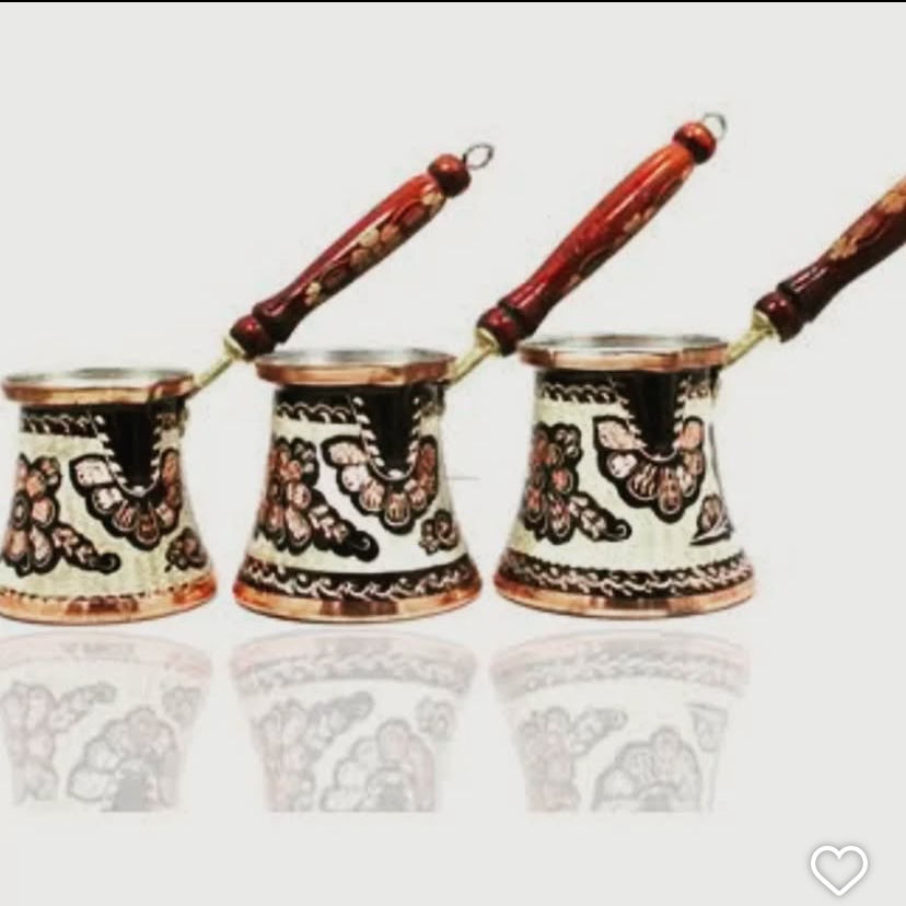 Erzincan siyah desenli 5 no cezve