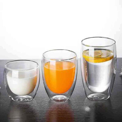 Küçük resim: Epinox Çift Katmanlı Bardak 80 ml Borosilikat Cam Kahve Bardağı (ÇKB-80)