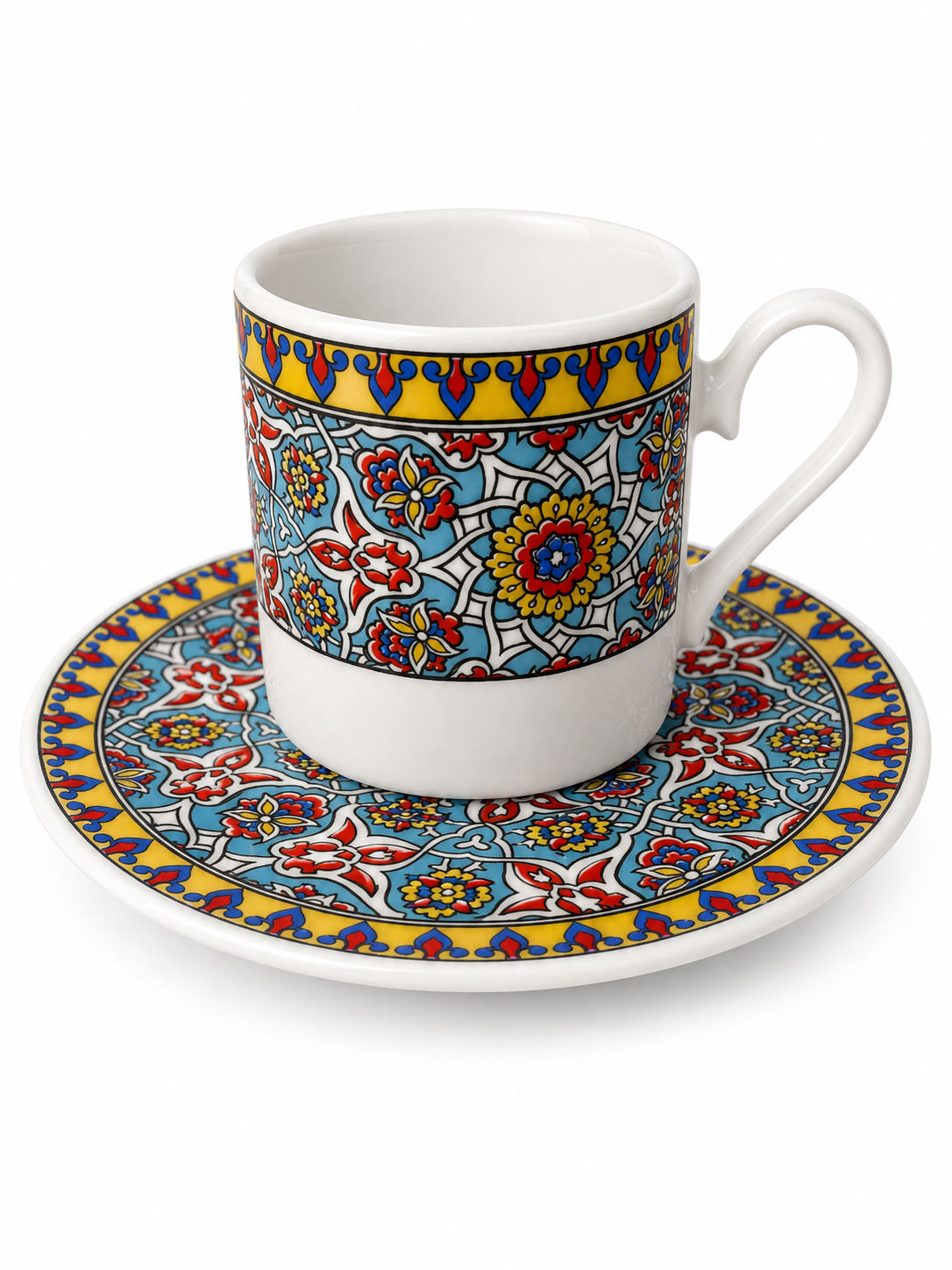 Hatayi Model Kahve Fincan Takımı - 2’li Set Osmanlı Motifli 90 ml