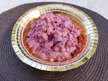 Recipe for creamy beetroot salad