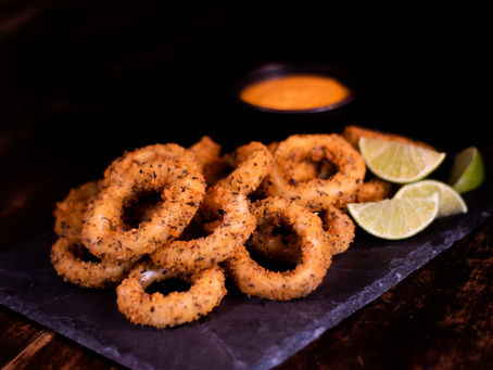 Panko Fried Onion Rings With Chilli And Lime