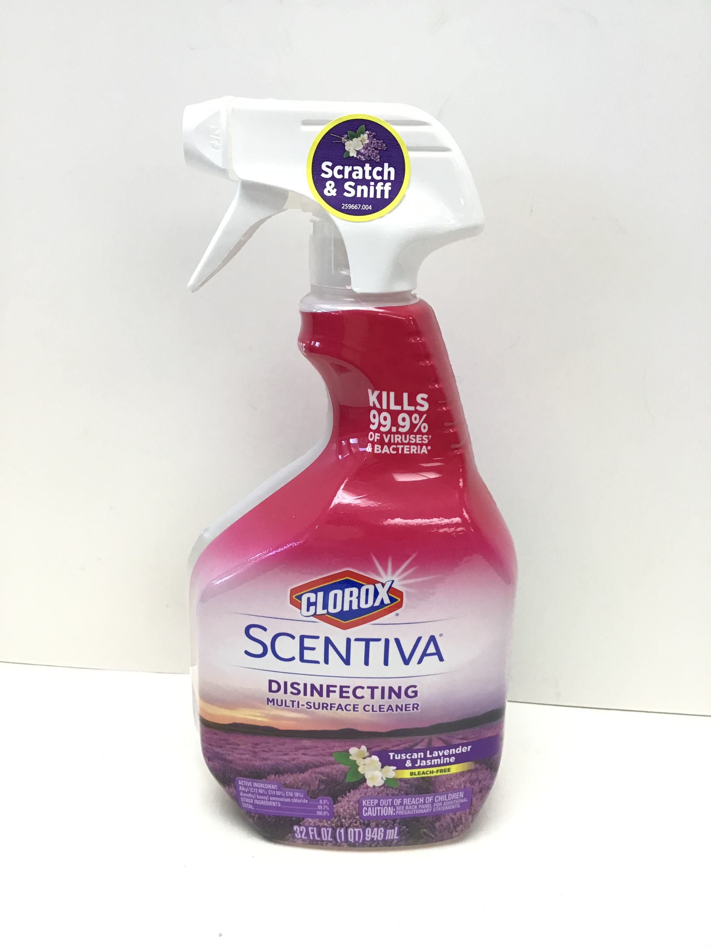 Clorox Scentiva Disinfecting Cleaner Lavender 32 oz