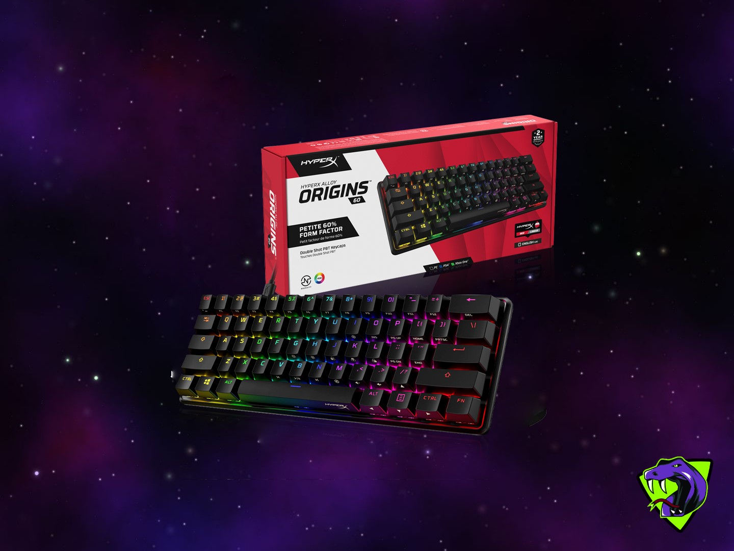 Teclado Gamer Mecánico HyperX Alloy Origins 60 RGB