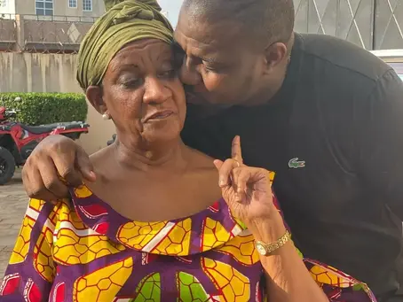 "My heart is broken" - John Dumelo announces death of his mother