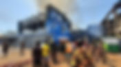 Watch: Fire Ravages Two-Story Building At Techiman Market (Video & Pictures)