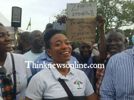 NDC ELECTIONS: Dr. Zanetor Agyeman-Rawlings breaks 8 at Korle Klottey Constituency