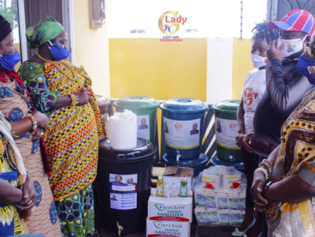 COVID-19: Lady Gee Foundation Donates To Ningo Prampram