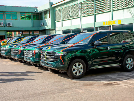 Gov't hands over Toyota Landcruisers, other vehicles to Ghana Immigration Service