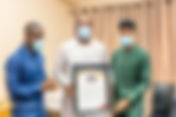 'Free SHS' Ambassador, Rahim Banda Presents Citation To NAPO (Pictures)
