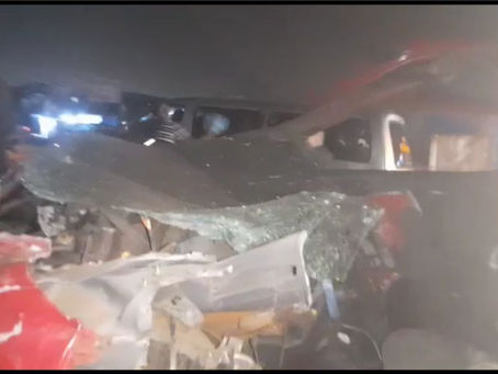 13 persons feared dead in a gory accident at Awoshie