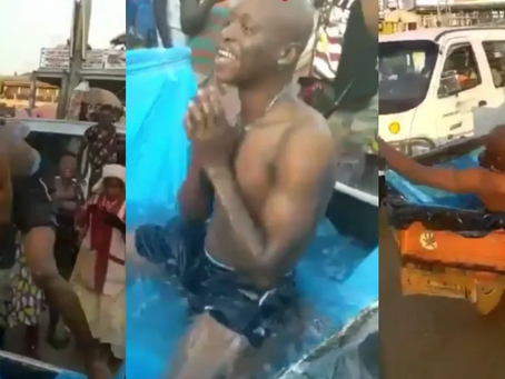 ENTERTAINMENT: Man Turns 'Aboboyaa' Into Swimming Pool To Celebrate Birthday (Video)