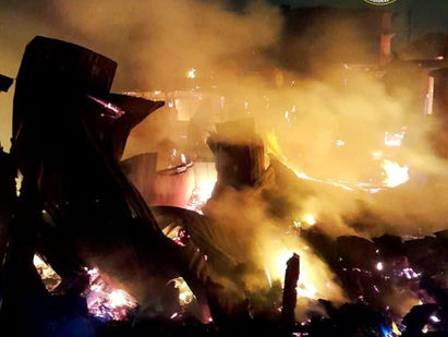 Fire ravage parts of Kasoa new market, destroys multiple shops