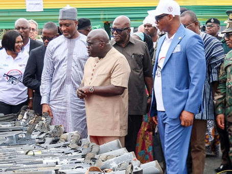 “Destruction of illegal firearms is critical to preserving Ghana’s peace, security and national development” – Chief of Staff