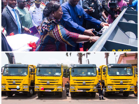 Bawumia Unveils Joint Venture Companies
As Jospong Group Provides Fleet of Equipment To GAF (PICS)