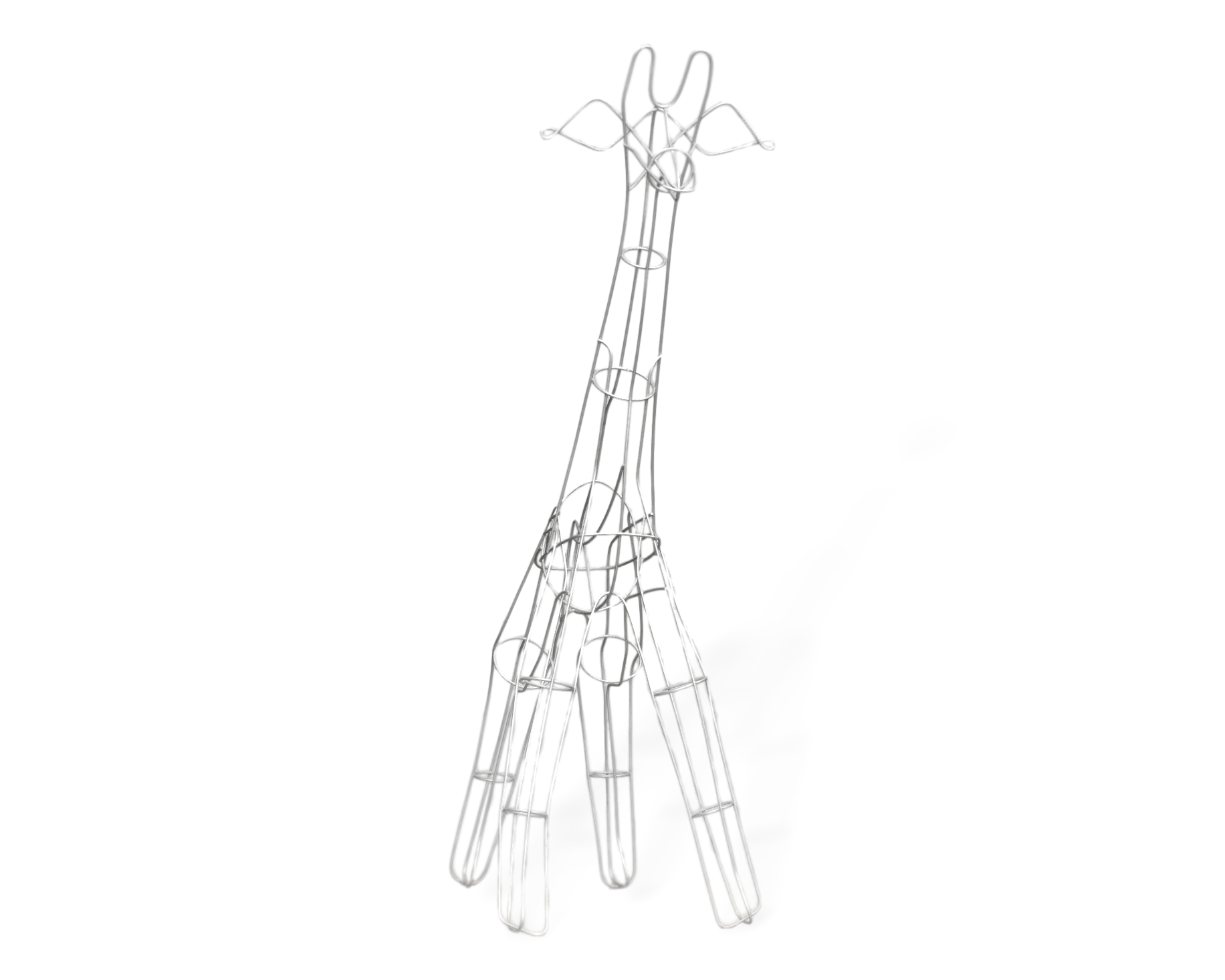 Large Giraffe topiary frame; front view.