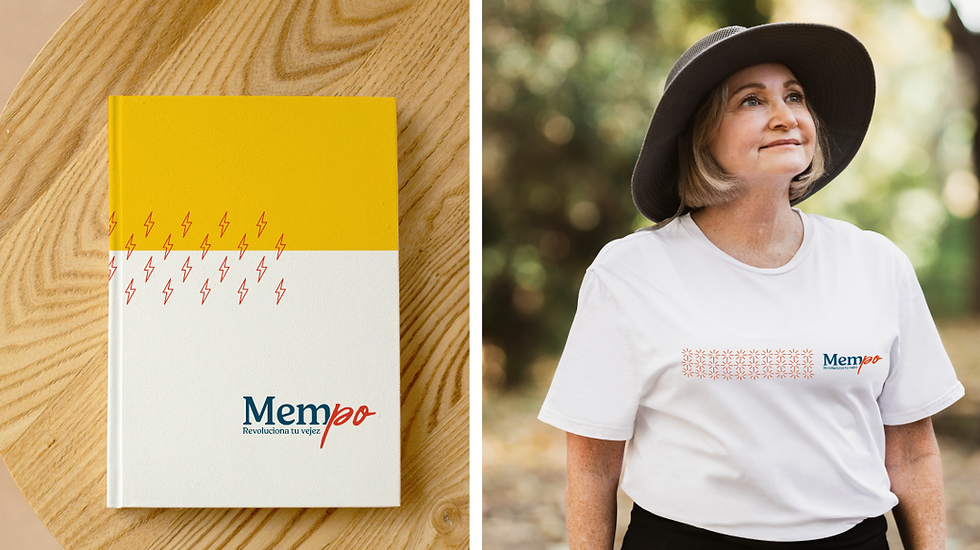 Diseño libreta para Mempo servicios psicológicos en vejez