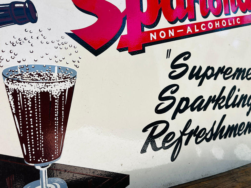 Thumbnail: Vintage Spartona Drinks Sign
