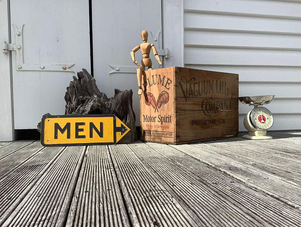 Vintage Men Directional Sign