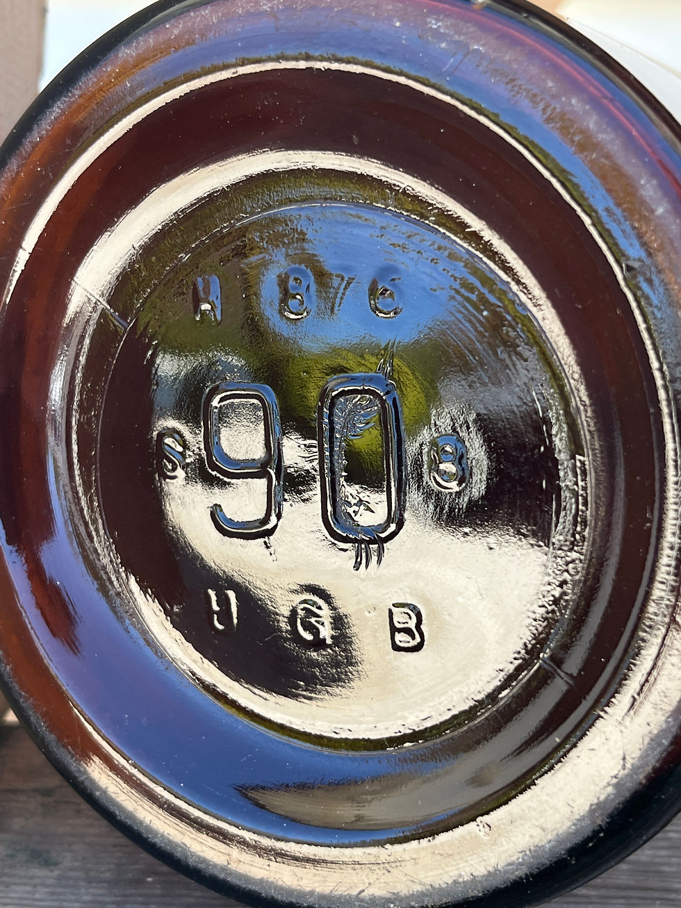 Thumbnail: Vintage Amber Glass Storage Jars