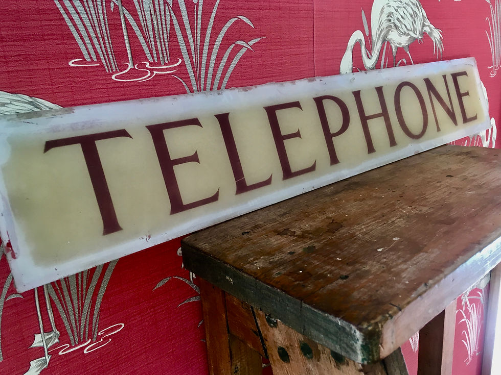 K6 British Telephone Box Sign