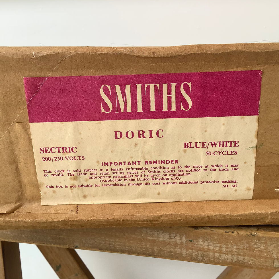 Thumbnail: Original 1960’s Smith’s Sectric Doric Kitchen Clock