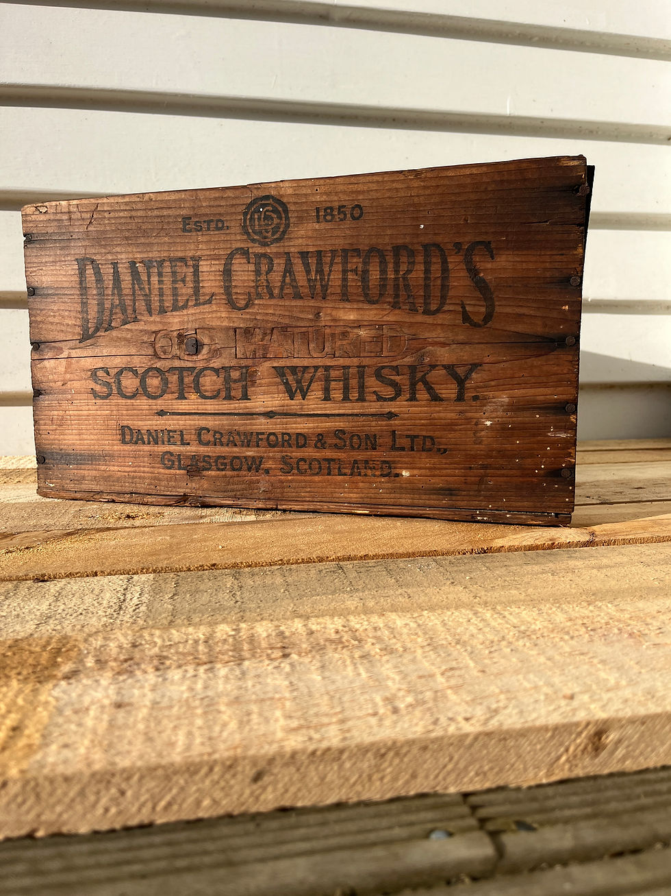 Thumbnail: Antique Scottish Crawford's Whisky Box