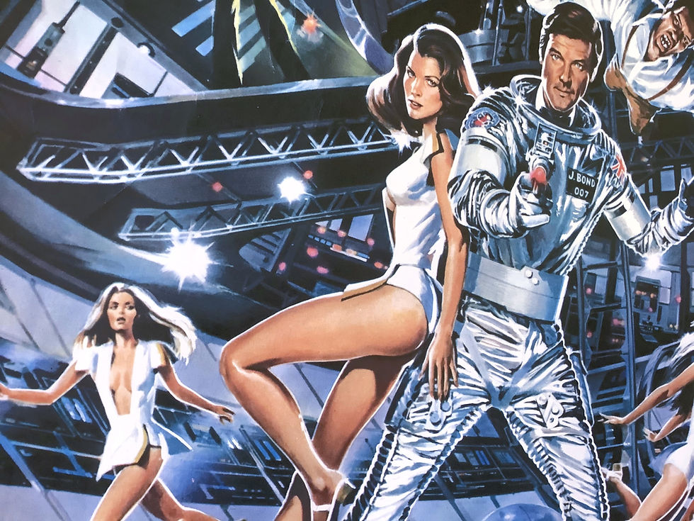Moonraker original 1979 British Quad Film Poster