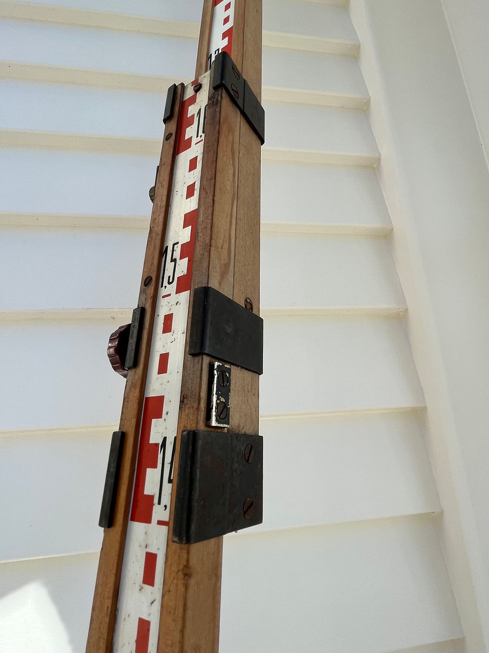 Thumbnail: Vintage Hardwood Surveyors Staff