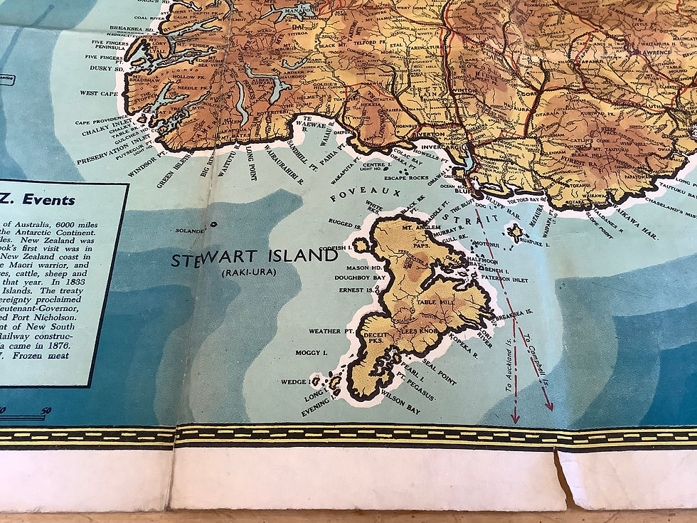 Thumbnail: Vintage  Advertising Map of New Zealand
