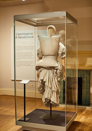 Cunnington & Sanderson exhibition of the pillow dress at Lotherton museum in Yorkshire