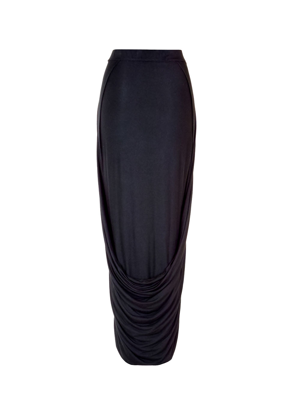 Thumbnail: Black Back Skirt Draping Skirt