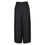Thumbnail: Black Cocoon 3/4 Length Slim Fitting Pleated Pant Front View