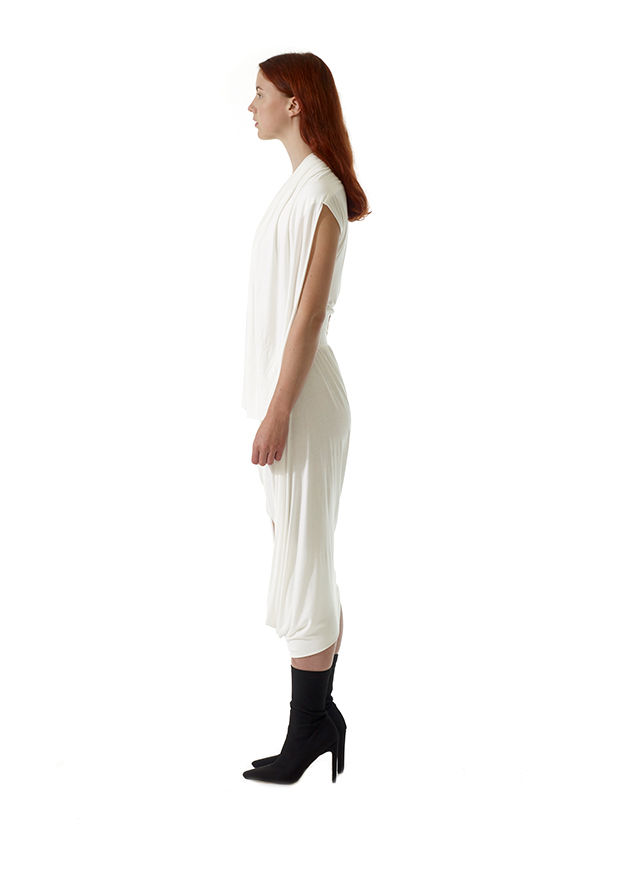 Thumbnail: White Top Side View Craftsmanship Comfy Stylish Contemporary Clothes Garment