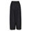 Thumbnail: Black Pleated Fine Tailored Drapey Ladies Fashionable Trousers Back View