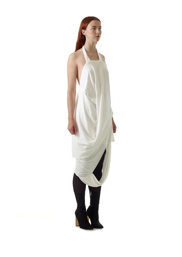 Thumbnail: White Women Crafted Attire Shopping Boutique Avant Garde Clothing Online Shop British UK Fashion Ladies Wear Day Evening