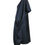 Thumbnail: Black Designer Cotton Gathered Drape Dress Side View