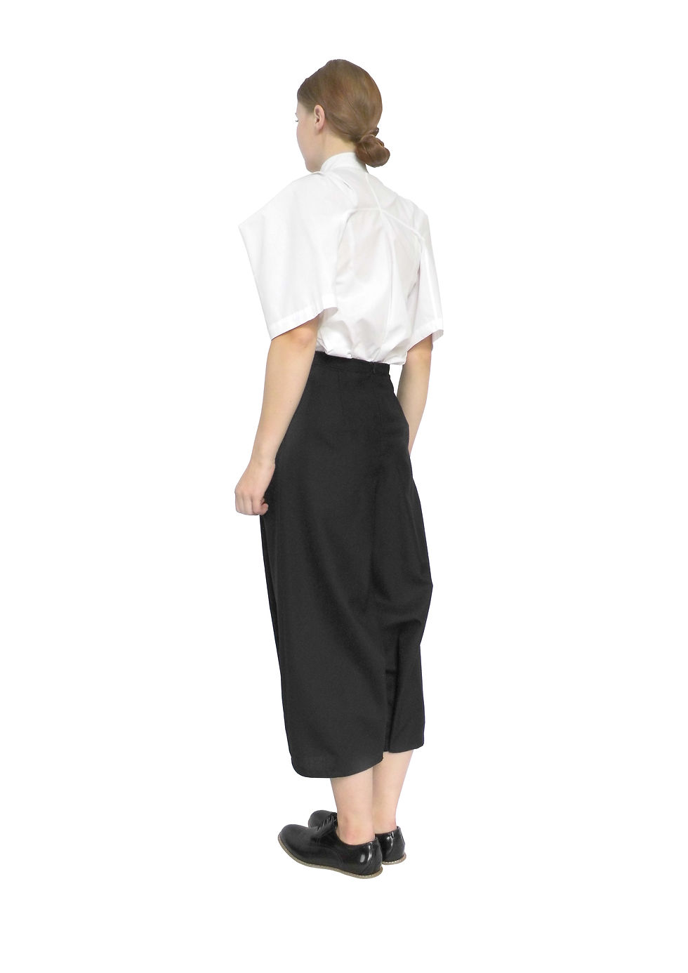 Boutique Black Womenswear Designer Ladies Trouser Back View